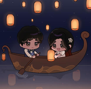 YCH Sky Lanterns of Wishes by CilliaYori (ft. TheClassicChris)