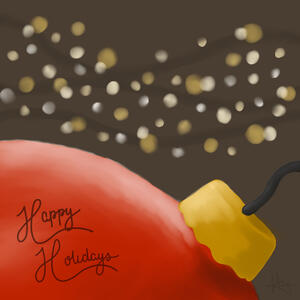Happy Holidays - Ornament